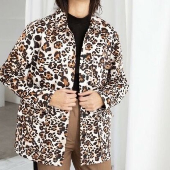 New & Other Stories Jacket Leopard Print - Picture 2 of 16